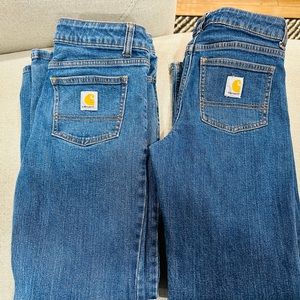 Carhartt Jeans Youth Size 12 (2pairs) like new